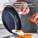 GreenPan Chatham Black Prime Midnight Hard Anodized Healthy Ceramic Nonstick, 12" Frying Pan Skillet with Lid, PFAS-Free, Dishwasher Safe, Oven Safe, Black