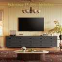 Huuger 94.5 Inch Extra Long Dresser for Bedroom, Large Dresser for Closet
15 Big Fabric Drawer Dresser, TV Stand for 65, 75, 85 Inch TV, Wide Horizontal Chest of Drawer with Storage, Black