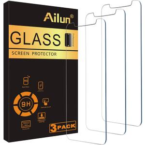 Ailun Screen Protector for iPhone 11 Pro Max/iPhone Xs Max 3 Pack 6.5 Inch 2019/2018 Release Case Friendly Tempered Glass