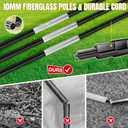 Pro-Grade Kids Backyard Soccer Goal, Tear-Resistant 5-Layer Polyester Soccer Net & 10mm Poles for Maximum Durability, 6x4ft, Pop Up Portable Soccer Training Equipment Set with Size 4 Ball
