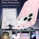Newfuture Magnetic for iPhone 17 Pro Max Case [Compatible with Magsafe] [Military Grade Drop Protection] Translucent Matte Anti-Scratch Shockproof Protective Phone Cover 6.9 Inch, Pink Sand