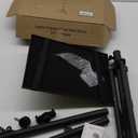 Projector Stand Tripod Adjustable, Laptop Height from 23.5 to 46.5 inches with Gooseneck Phone Holder, Floor for Office, Home, Stage, Studio, DJ Racks Holder Mount, 23.5inch-46.5inch (Black)