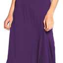 Urban CoCo Women's Scoop Neck Solid Sleeveless Summer Beach Tank Top Casual Maxi Dress (Purple, L)