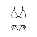 SUUKSESS Women High Waist Bikini Sexy Drawstring Tummy Control Swimsuits, Size M