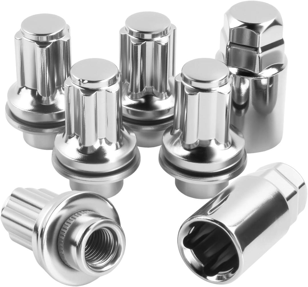 M12 x 1.5 Wheel Lock Lug Nuts Set 13/16 Hex 1.87 Inch Compatible with 4Runner Corolla FJ Cruiser Highlander Matrix Sequoia Solara Tacoma Tundra & L-EXUS GS300 GS400 GS430 GX460 GX470 SC430