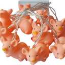 10LEDs Decorative Animal Shape Night Mood Light Romantic Lamp for Home Indoor Bedroom Party Festival Kids Room Dcor (Pig Style 3)