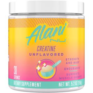 Alani Nu Creatine Monohydrate Powder | Unflavored | Micronized Creatine Powder | Gluten Free | Sugar Free | Vegan | 30 Servings (EXP 03/31/28)