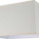 Aspen Creative 36021 Transitional Rectangle Hardback Shape Spider Construction Lamp Shade in Off White, 16" wide, Top:(8" + 14") Bottom:(10 + 16") x Height: 10"