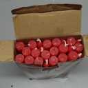 24 Pack Red Taper Candles, 7-8 Hours Burn Time, Unscented, Smokeless and Dripless, 0.75 x 10 Inch Dinner Candle Set for Christmas,Household, Wedding, Party and Home Dcor Candlesticks