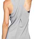 Mippo Workout Tops for Women Yoga Shirts Athletic Tank Gym Clothes | Racerback, Loose Fit, Sleeveless, Long Tank, Exercise Running Shirts, Tennis Top, and Casual Wear (Gray, L)