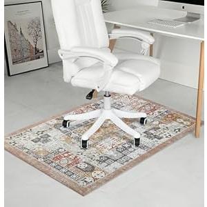 RccugmatS Chair Mat for Hardwood & Tile Floor, 36" x 48" Heavy Duty Office Chair Mat Floor pad for Rolling Chairs, Anti Slip, Non-Curve, Floor Protector for Home Office, Pink