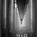 DOAI ART 14x22 Picture Frame 2 Pack, Black 14x22 Poster Frames for Horizontal or Vertical Wall Mounting, Scratch-proof Safe and Artistic Large Photo Frame Wall Art