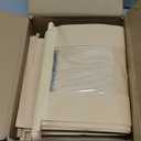 Dualshine 100 Pcs Bread Bags for Homemade Bread Sourdough Bags Paper Kraft with Window 14" x 8.3" x 3.5" with Tin Strip and 500 Pcs Seal Stickers for Cookies Coffee Beans and Bakery (Brown)