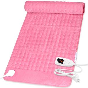 Deepsoon Heating Pad,Electric Heating Pads for Back,Neck,Moist Heating Pad for Abdomen Shoulder Knee Legs,Dry/Moist Heat&Auto Shut Off,Mother's Day Birthday for Men and Women,BabyPink,40x20 Inch