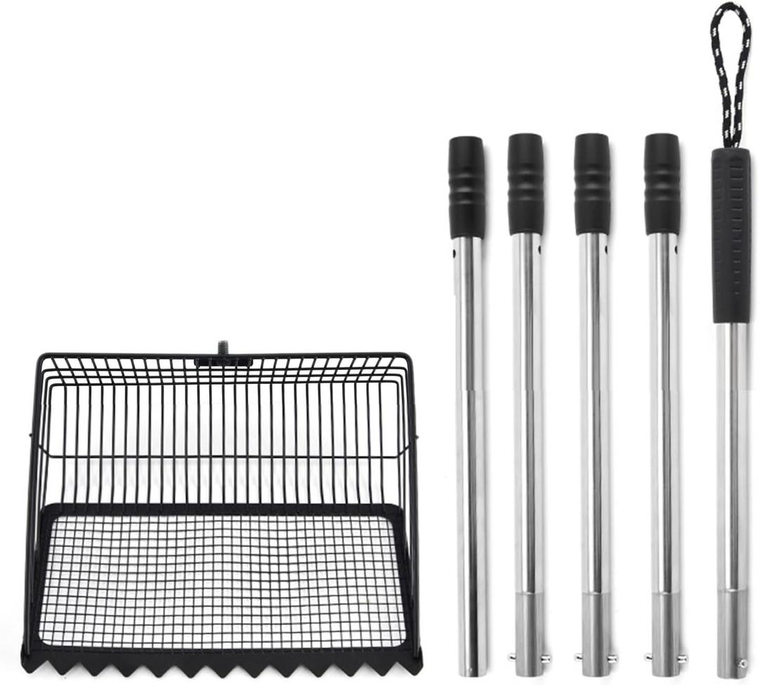 Chicken Poop Poultry Waste Shovel with Detachable 25CM Handle and Attachment for Chicken Area Poultry Shovel