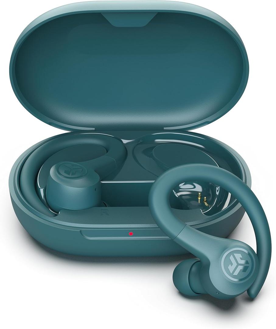 JLab Go Air Sport, Wireless Workout Earbuds, Teal, Featuring C3 Clear Calling, Secure Earhook Sport Design, 32+ Hour Bluetooth Playtime, and 3 EQ Sound Settings