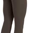 Sunzel High Waist Mini Flared Leggings for Women, Tummy Control Casual Flare Yoga Pants for Yoga Workout Gym (Black, L)