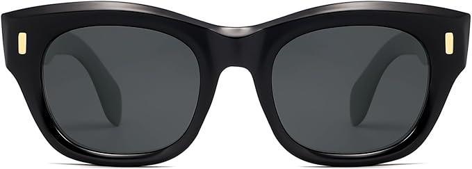 Appassal Classic Retro Polarized Sunglasses Womens Mens Vintage Square Thick Frame Sunnies AP3711