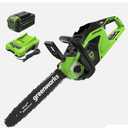 Greenworks 40V 14 inch Cordless Chainsaw with 4.0Ah Battery and 2A Charger