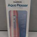 AquaSonic Water Flosser - Cordless Rechargeable Water Flossers for Teeth Cleaning - Waterproof Aqua Flosser, Portable Oral Irrigator for Dental Cleaning with 5 Jet Tips  Braces Home Travel (Rose Gold)
