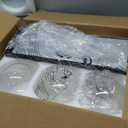 METWET Bathroom Light Fixtures, 3-Light Black and Gold Bathroom Vanity Light, Modern Wall Sconces with Globe Clear Glass Shade, Vanity Lighting Fixtures Over Mirror, VL195-KG-3