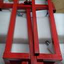 Lawn Mower Lift,Lawn Mower Jack Lift for Riding Mowers,Easy to Install, Safe and Stable.Ridding Mower Lift with telescoping Feature Holds up to 1200 lbs, Rust-Resistant Finish. (Classic Red)