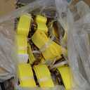 VEVOR 18PCS E Track Ratchet Strap, 2" x 15'E-Track Straps 4400 LBS Breaking Strength, Polyester Webbing & Spring Fitting & Ratchets, Durable Tie-Downs for Tires Motorcycles Trailers Loads Yellow