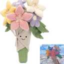 QYN Stuffed Flower Plush Bouquet Flowers Decor Funny Gifts for Women Friends (Multicolor)