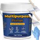 Multi-Purpose Primer Liquid Rubber RV Roof EPDM Primer with Wooden Brush Work Gloves Suitable for Metal Ceramic Tiles Glazed Tiles Marble Smooth Concrete Deck Wood