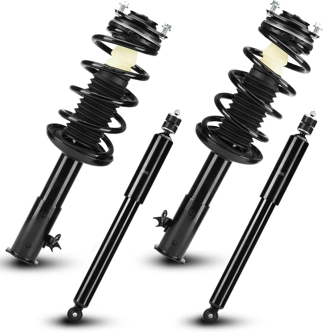Front and Rear Complete Strut Assembly Shock Absorber Fits for Honda Civic Sedan 2006-2011, for Acura CSX 2006-2011. Replace 172287 172286 5609, 4PCS