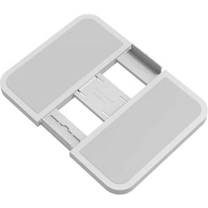 Couch Console Expandable Lap Tray with Armrest, Table for Laptop, Writing, Eating - Great for Car, Travel, Bed- Grey (11.4 x 11.4 x 0.8 inch, Gray)