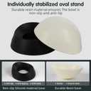 Bulldog Bowl Anti-Slip Dog Cat Dish Detachable Rubber Dog Bowl Pet Sterile Tilted Pet Feeder Slope Base (Black, 2 Cup (Small/Medium Dog)