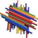 HILAZA 30 Pieces Rhythm Sticks for Kids Bulk, 12 Inch Wood Music Lummi Stick, 6 Colors