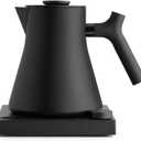 Fellow Corvo EKG Pro Electric Tea Kettle - Quick Heating, Precise Temperature Control Electric Kettle, Scheduling, Built-in Brew Timer for Boiling Water - Matte Black - 0.9 Liter