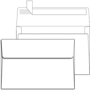 Ohuhu A7 Printable White 5x7 Envelopes 250 Pack - Bulk A7 5.25 x 7.25 Inches Self-Seal Envelopes for 5x7 Cards Christmas Cards Wedding Invitations, Photos, Graduation, Baby Shower