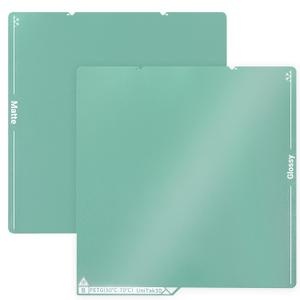 Kobra S1/Kobra X Cold Build Plate 264*276mm Double Sided Glossy+Matte Low-Temperature Print,Strong-Adhesion Platform Compatible with ANYCUBIC Kobra S1 Combo/Kobra X 3D Printers(No Glue Required)-1PCS