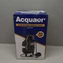 Acquaer Sewage Pump Submersible Water Pump with Automatic Float Switch, for Sump Basin, Residential Sewage, Black, 2'' NPT 3/4 HP 6400 GPH
