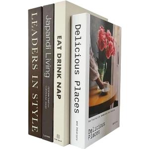 MINI ZOZI Faux Books For Decoration Fake Book Decor Decorative Books For Home Decor Bookshelf Preppy Book Home Decor Set Coffee Table Decorations For Living Room White Cover Fashion Decorative Stacked