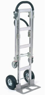 Aluminum Hand Truck Loop Handle, Semi-Pneumatic Wheels
