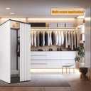 Clothing Store Fitting Room, Portable Changing Room with Shading Curtain Used in Office, Mall, Boutique, Home, Movable Temporary Mobile Privacy Protection (White, 47x47x79 inches)