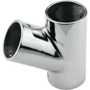 316 Stainless Steel Polished Marine Grade Handrail Fitting 60° Deck Hand Tee for 1-1/4 inch Tube/Pipe of Boat Marine Solid 2 Pcs