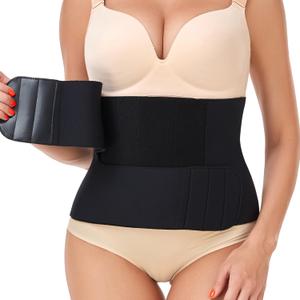 Abdominal Binder Post Surgery Tummy Tuck after Hysterectomy Stomach Waist Compression Wrap (Medium)