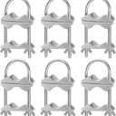 Dual Antenna Mast Clamp, Galvanized Iron U-Bolt Mounting Bracket for Antennas, Surveillance Poles, Outdoor Equipment, and Flagpoles 6PCS