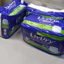 LivDry Adult Incontinence Underwear, Extra Absorbency Adult Diapers, Leak Protection, Medium, 76-Pack