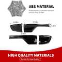 RAZPOY Smoked Tail Light Lamp Covers Guards Trim Compatible with Dodge Durango Accessories 2014-2024, Smoked Black