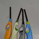 Butane Lighter, 4pcs Refillable Long Flame Lighter for BBQ Candle(No Butane Inside) (Blue)