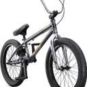 Mongoose Legion Kids Freestyle BMX Bike, Intermediate Rider, Boys and Girls Bikes, 20-Inch Wheels, Hi-Ten Steel Frame, Micro Drive 25x9T BMX Gearing (Grey)