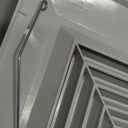 Bathroom Exhaust Fan Cover, 9x9 Inches | Spring-Loaded for Square Ceiling & Wall-Mount Fans | Efficient Airflow, Odor Removal & Ventilation (White)