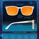 TIJN Blue Light Blocking Glasses for Women Men Square Frame Nerd Eyeglasses Anti Blue Ray Computer Screen Glasses