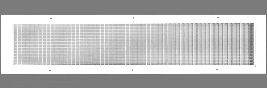 8" x 32" or 32" x 8" Cube Core Eggcrate Return Air Grille - Aluminum Rust Proof - HVAC Vent Duct Cover - White [Outer Dimensions: 10.75]